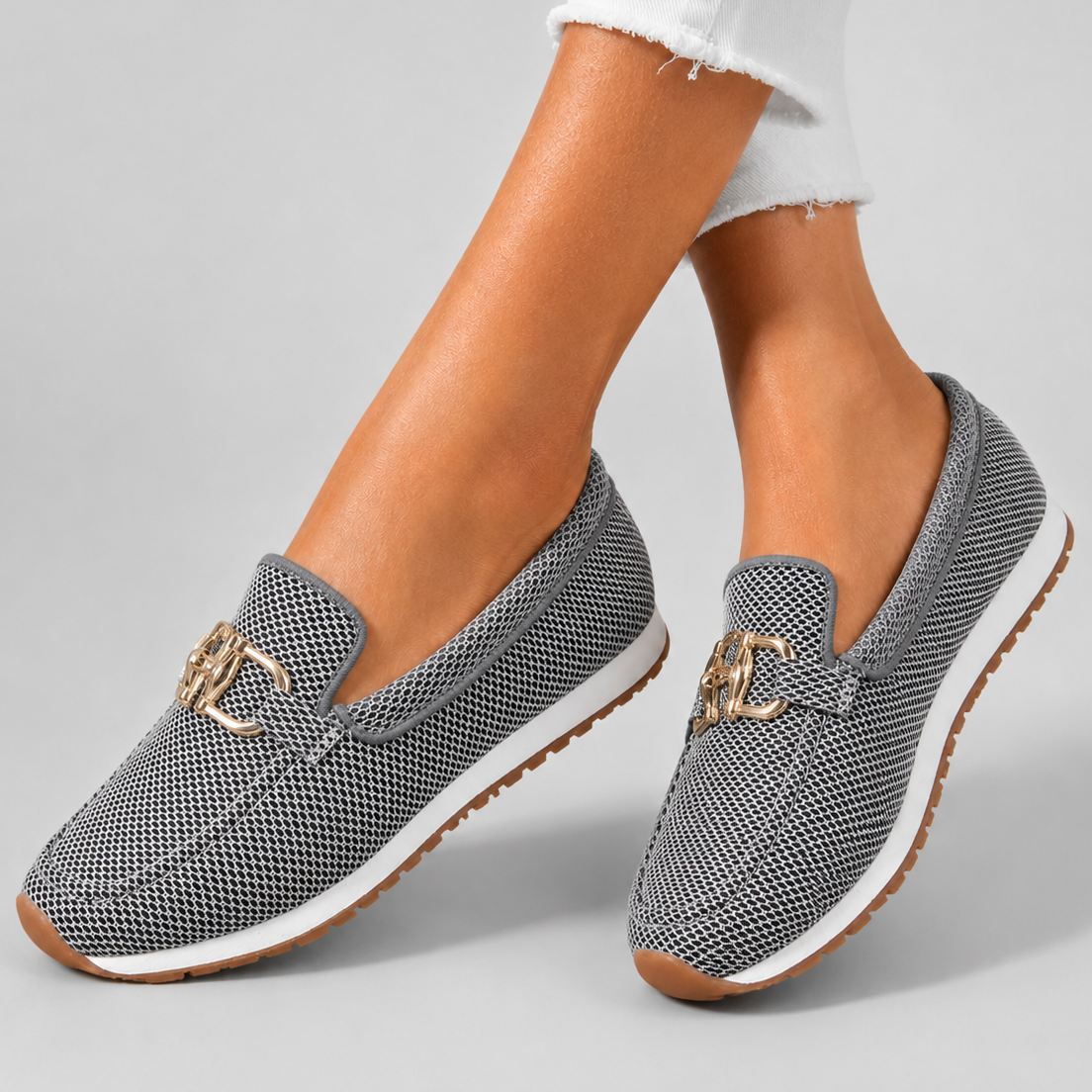 Mocasines ortopédicos Lucía en gris