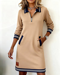 Vestido polo Inés en camel