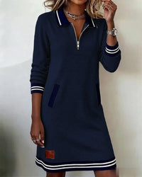 Vestido polo Inés en azul marino