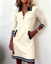 Vestido polo Inés en crudo