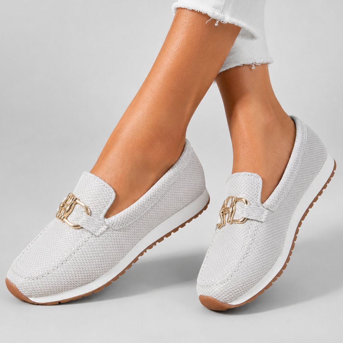 Mocasines ortopédicos Lucía en blanco