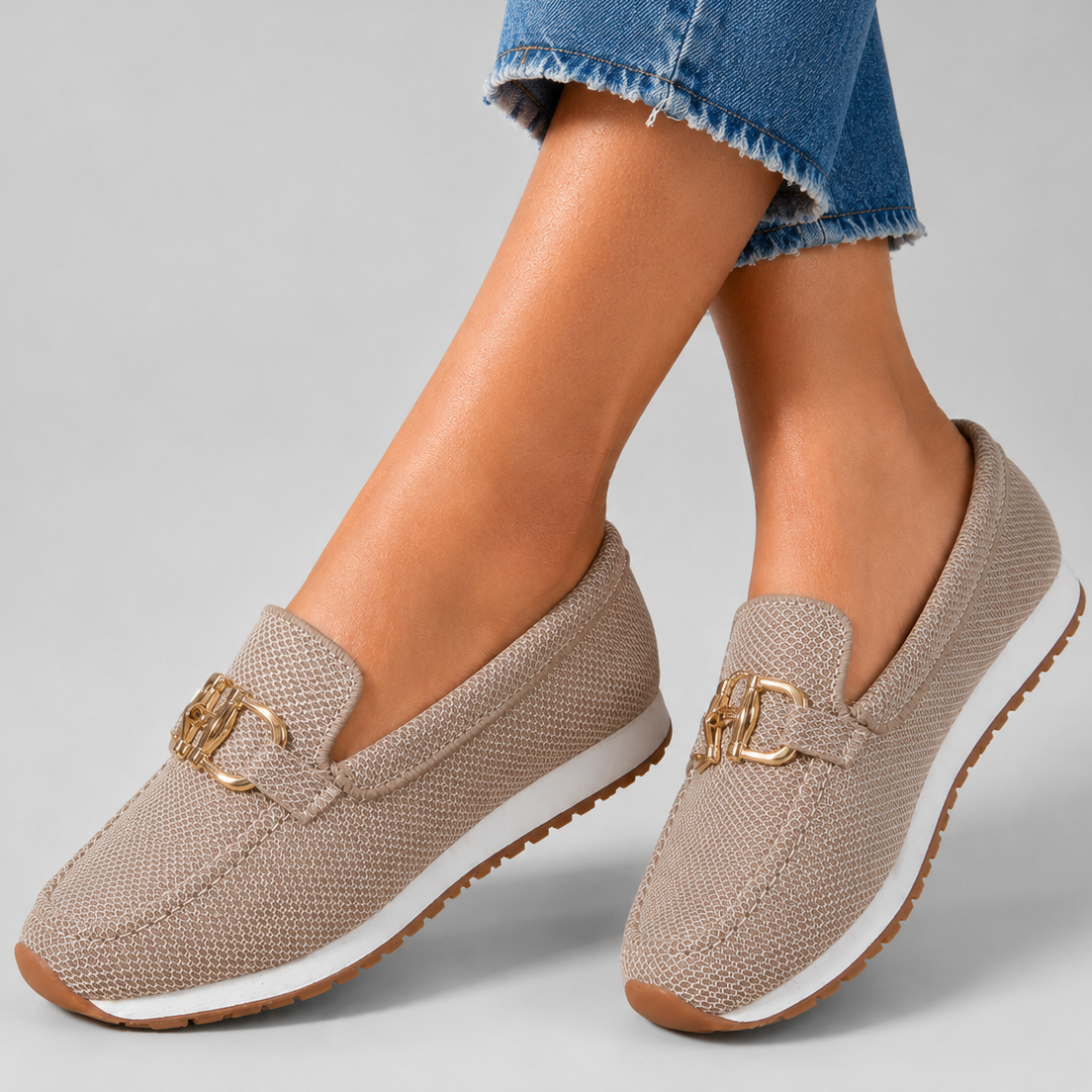 Mocasines ortopédicos Lucía en beige