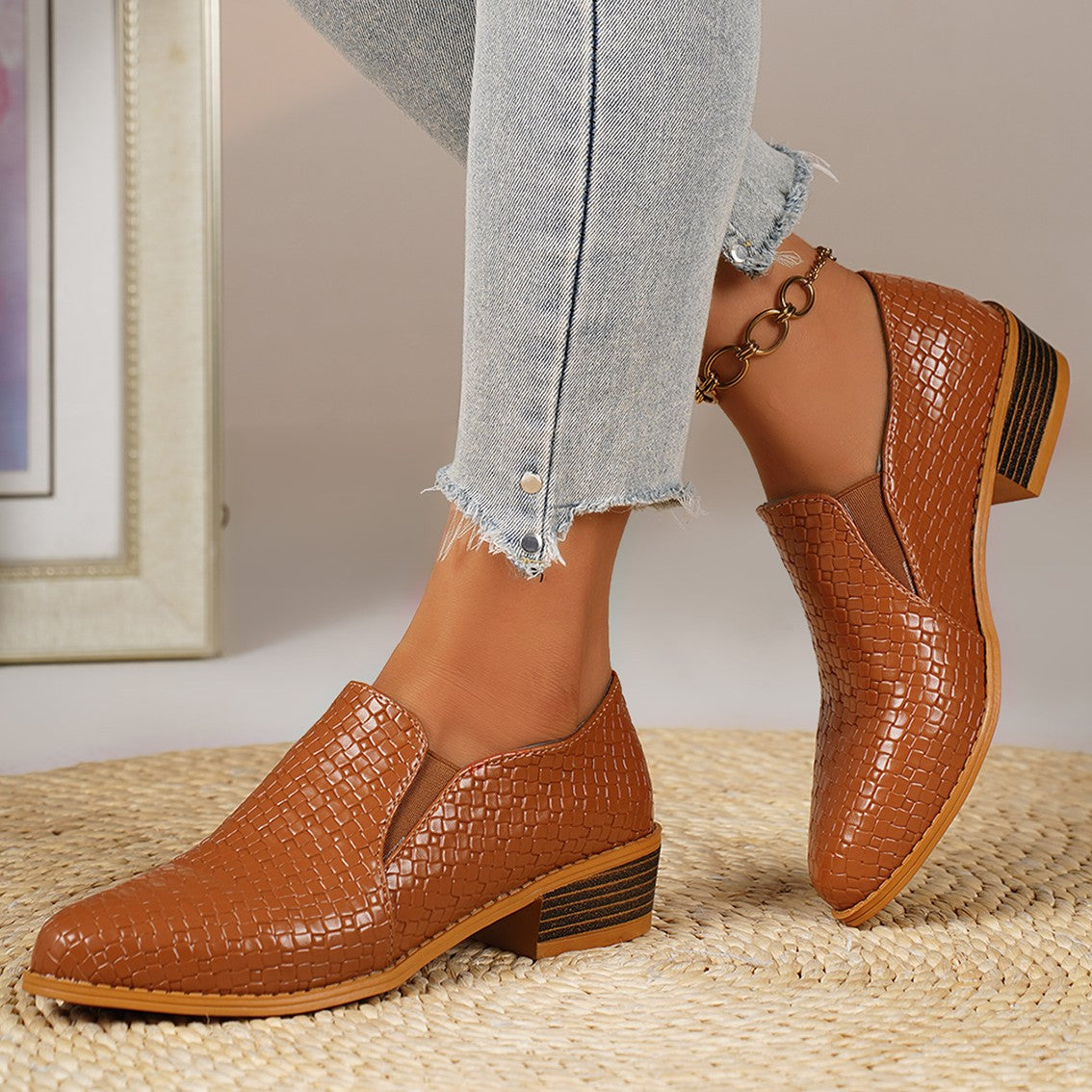 Olivia | Mocasines Efecto Trenzado