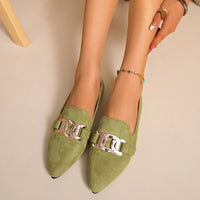 Victoria | Mocasines de Ante con Cadena