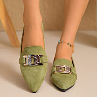 Victoria | Mocasines de Ante con Cadena