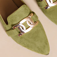 Victoria | Mocasines de Ante con Cadena