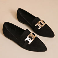 Victoria | Mocasines de Ante con Cadena