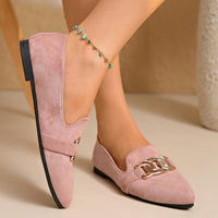 Victoria | Mocasines de Ante con Cadena