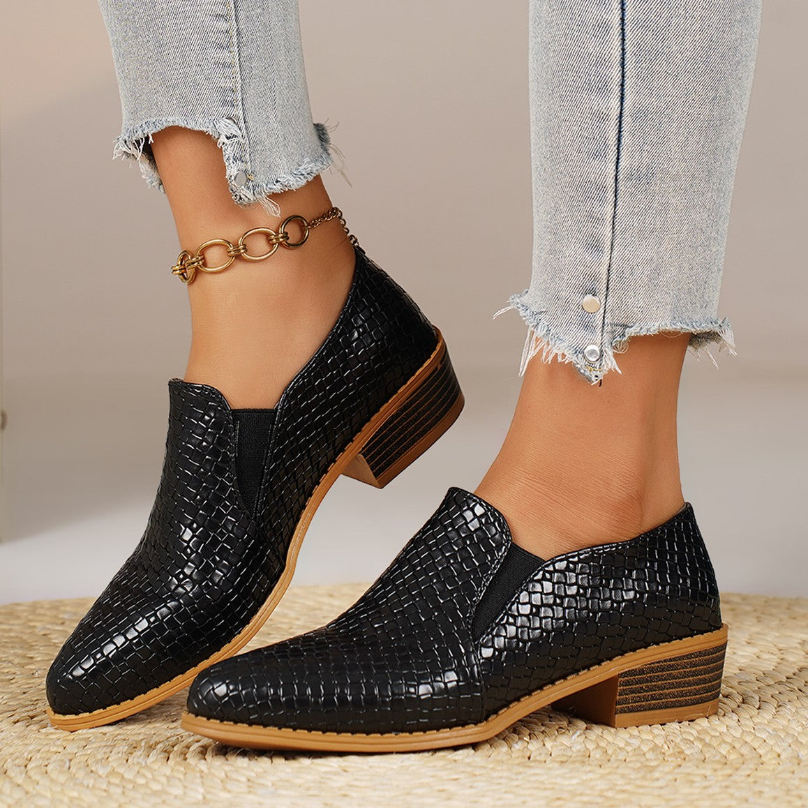 Olivia | Mocasines Efecto Trenzado
