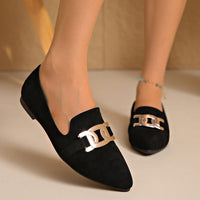 Victoria | Mocasines de Ante con Cadena