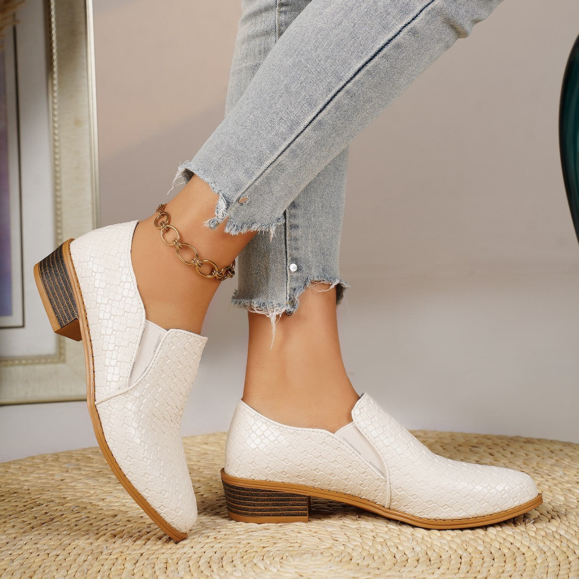 Olivia | Mocasines Efecto Trenzado