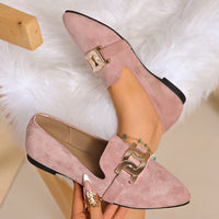 Victoria | Mocasines de Ante con Cadena