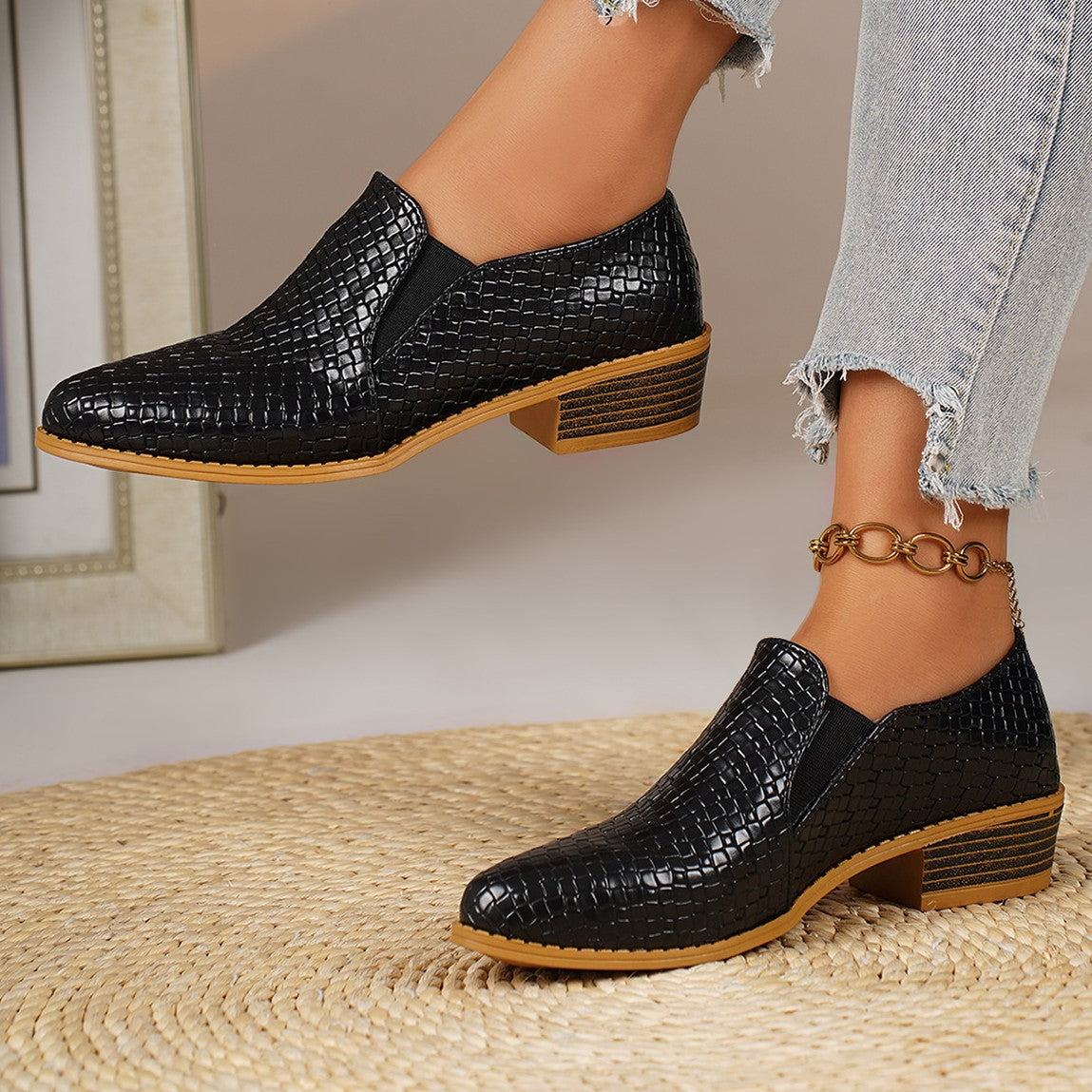 Olivia | Mocasines Efecto Trenzado