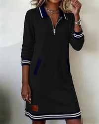 Vestido polo Inés en negro