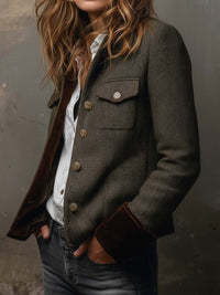 Chaqueta Rebeca verde oliva