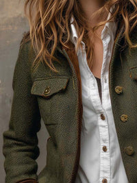 Chaqueta Rebeca verde oliva