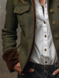 Chaqueta Rebeca verde oliva