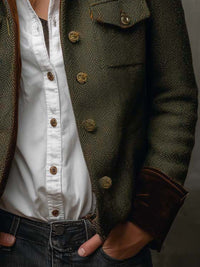 Chaqueta Rebeca verde oliva